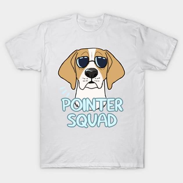 POINTER SQUAD (orange) T-Shirt by mexicanine